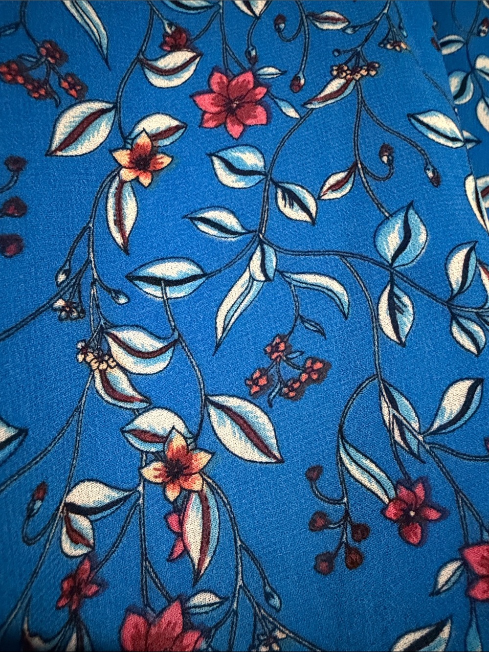 Lulus Blue Floral High-Low Ruffle Maxi Dress. - Picture 2 of 3